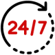 24/7 Availbility