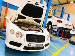 Bentley GT Speed Getting Major Service At Quick Fit